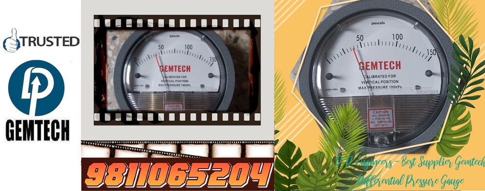 GEMTECH* Differential Pressure Gauge*Distributor For Bhagalpur Bihar