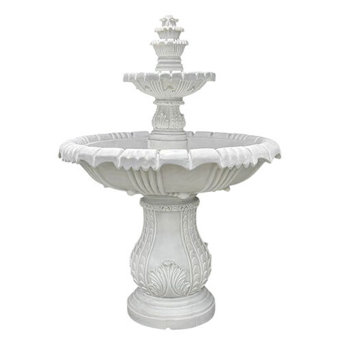 Decorative Marble Fountain - Color: White