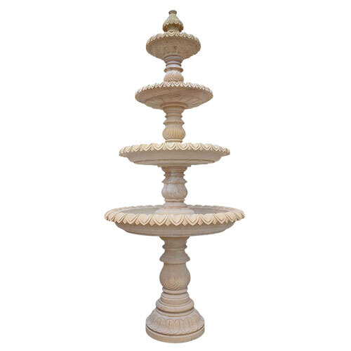 Decorative Marble Fountain - Color: White