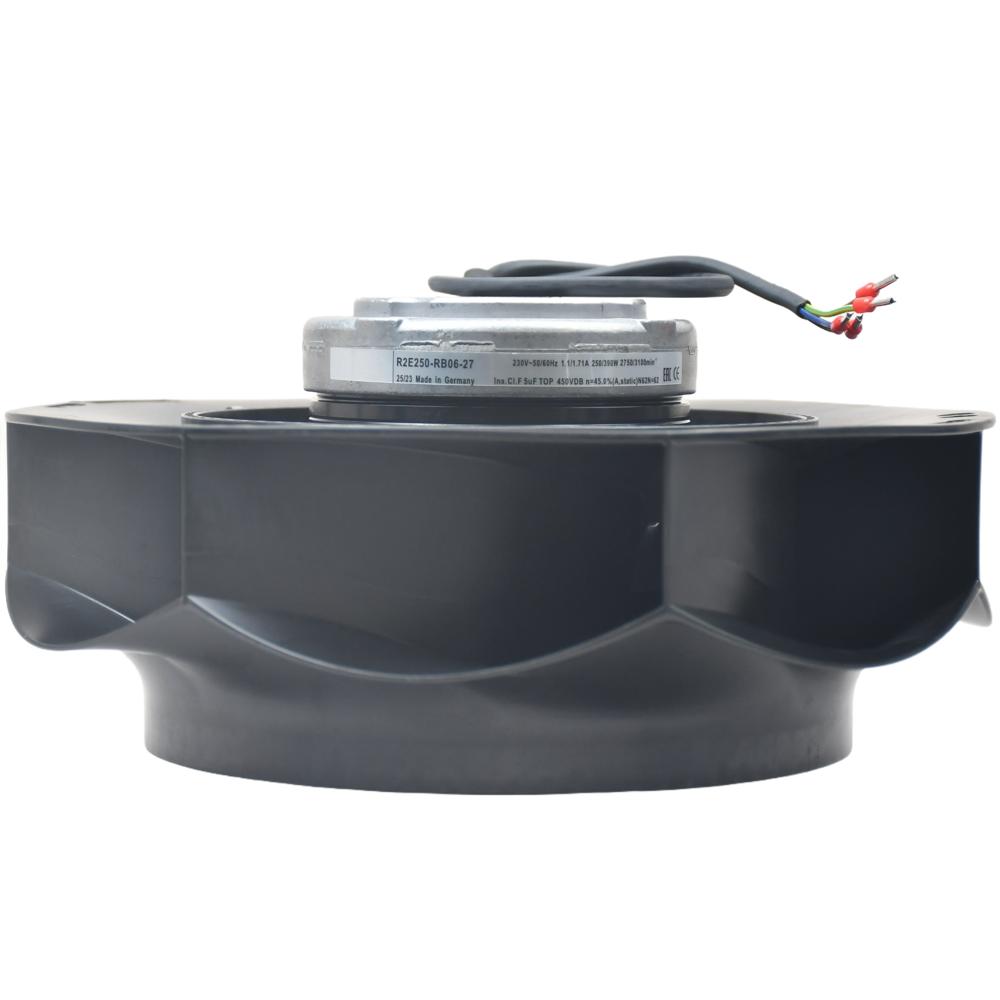 EBM PAPST R2E250-RB06-27 2750/3100RPM Inverter Ball Bearing Axial Flow Fan Electric Powered Fan