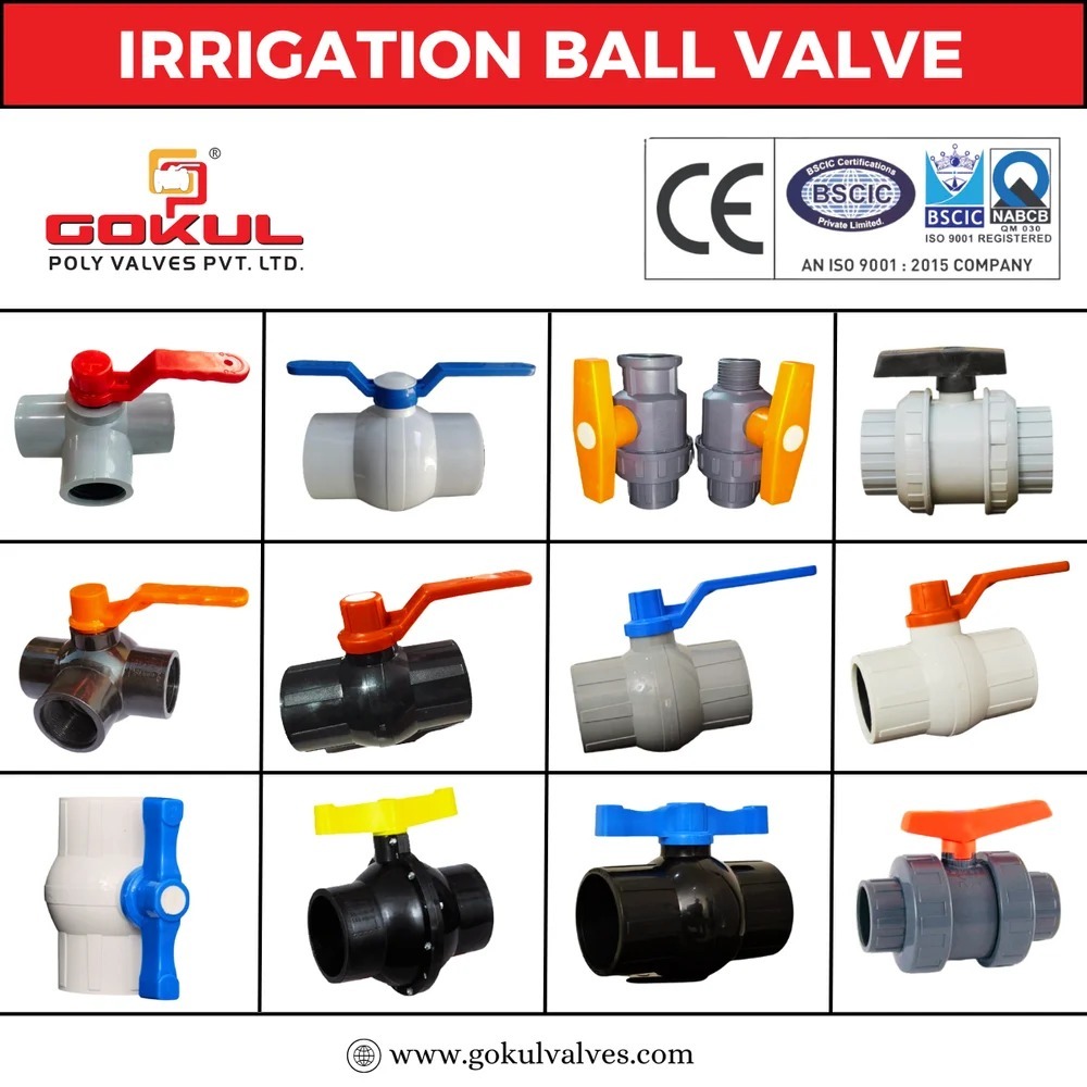 Gokul Ms Patti Pp Grey Solid Ball Valve