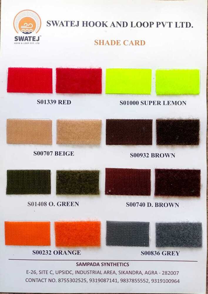 Hook And Loop - Color: Available In Coloured Also