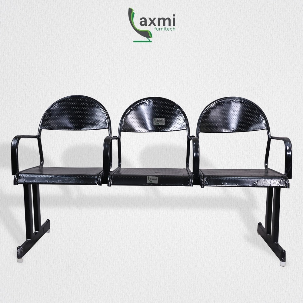 L-503 Three Seater Bench - Color: Black