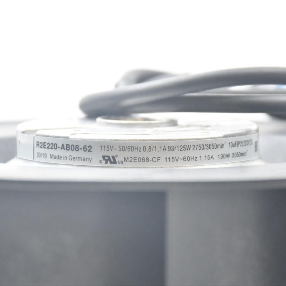 EBM PAPST R2E220-AB08-62 115V 125W Inverter of Turbo Centrifugal Fan Electric Powered Fan