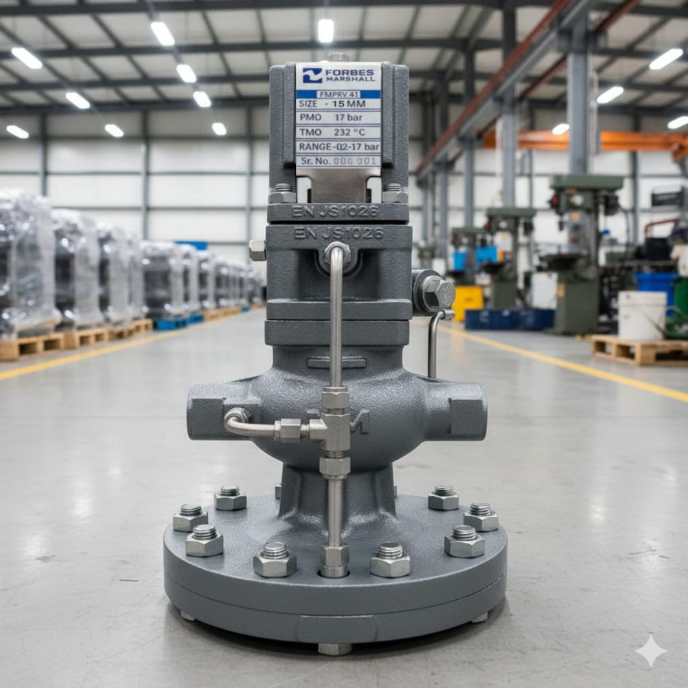 15 Mm Forbes Marshall Make Sg Iron Pilot Operated Pressure Reducing Valves Fmprv41 - Application: Compressed Air