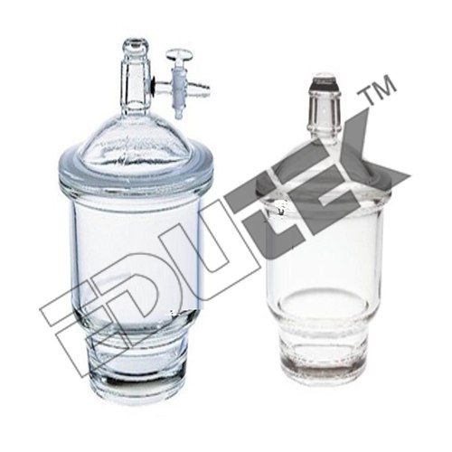 Desiccator - Borosilicate Glass, 200 Mm To 300 Mm Dia. | Air-tight Container For Moisture-sensitive Chemical Storage, Manual Operation