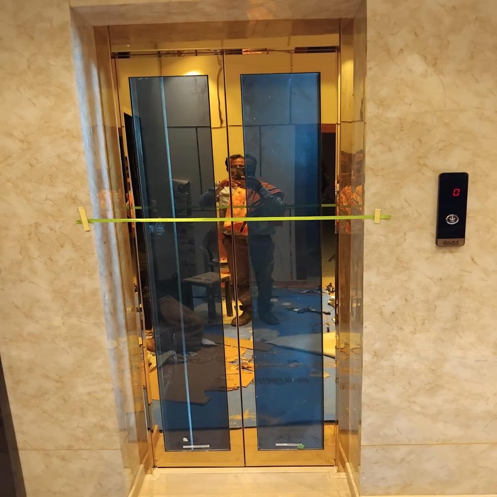 Rose Gold Mirror Finish Lift - Material: Steel