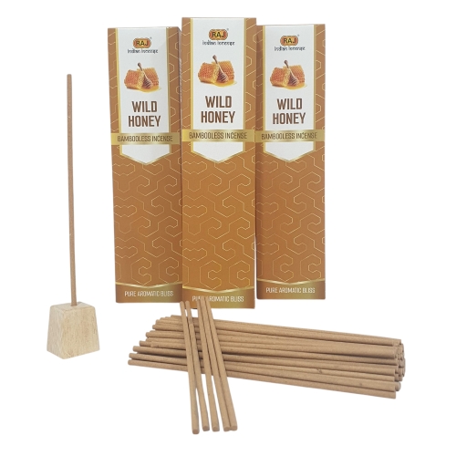 Wild Honey Bambooless Incense Sticks - Burning Time: 45 Minutes