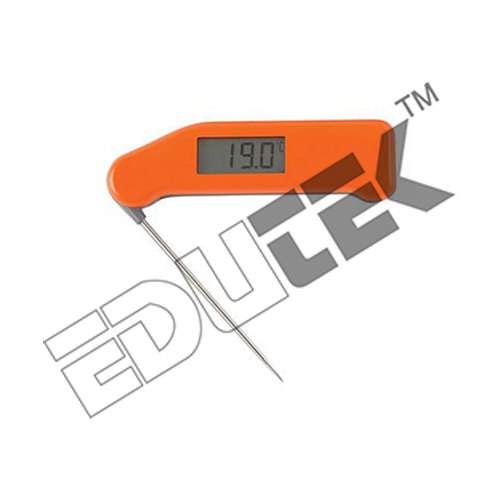 Lab Thermometer - Digital, -50â°c To 300â°c, 0.1â°c Resolution, 145mm X 19mm X 50mm | Battery Operated, Foldable Probe, 6 Months Warranty