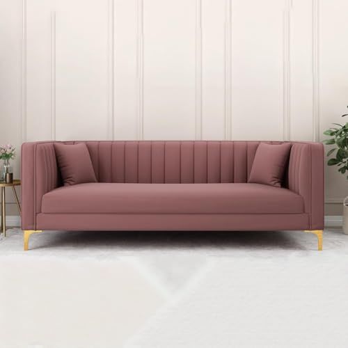 Three Seater Velvet Sofa - Dimensions: 72*30 Inch Inch (In)