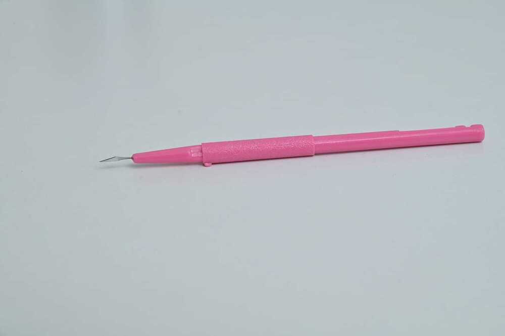 Lance Tip Blade- Stainless Steel - Color: Pink