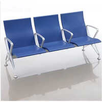 Comfortable 3 Seater Pu Foam Waiting Chair Beach Chairs Airport Lounge Chair