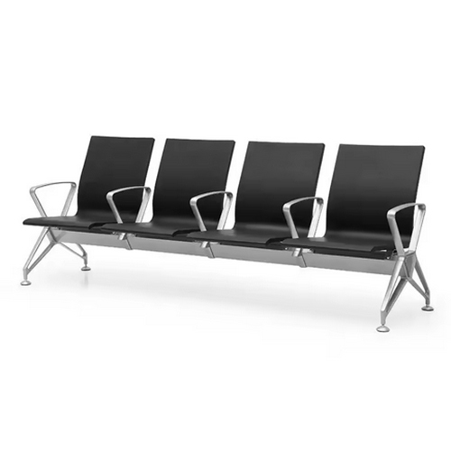 Modern Chrome Steel Waiting Chair 3 Seater Hospital Station Reception Waiting Bench Seat Chair