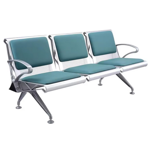 Wholesale Factory Price High Quality PU Public Seating Airport Hospital Clinic Room 3-Seater Waiting Chair Reception Bench