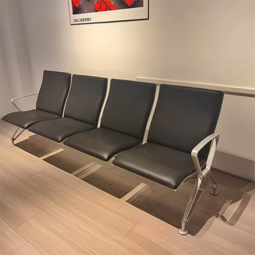 3-Seater Waiting Area Chair Visitor Airport Bench Seating Hospital Waiting Chair - Assembly: No Assembly Required