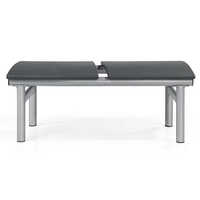 Sample Waiting Area Furniture Gold Steel Frame Leather Hospital Three Seats Public Airport Waiting Room Chair