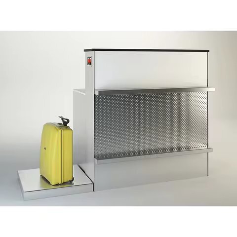 Luxury Acrylic Small Airport Reception Desk Check In Counter - Assembly: No Assembly Required