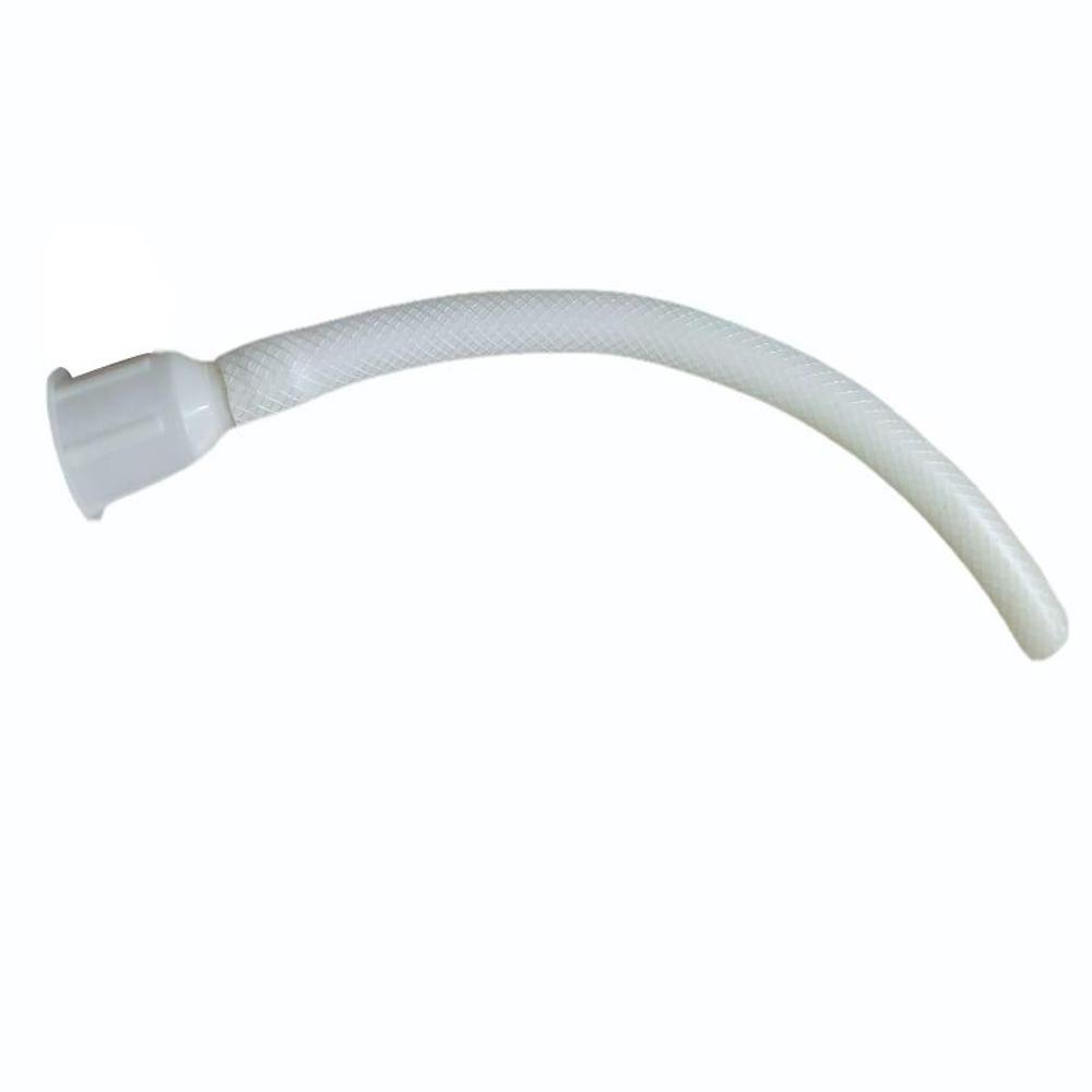 Braided Long Waste Pipe - Color: White