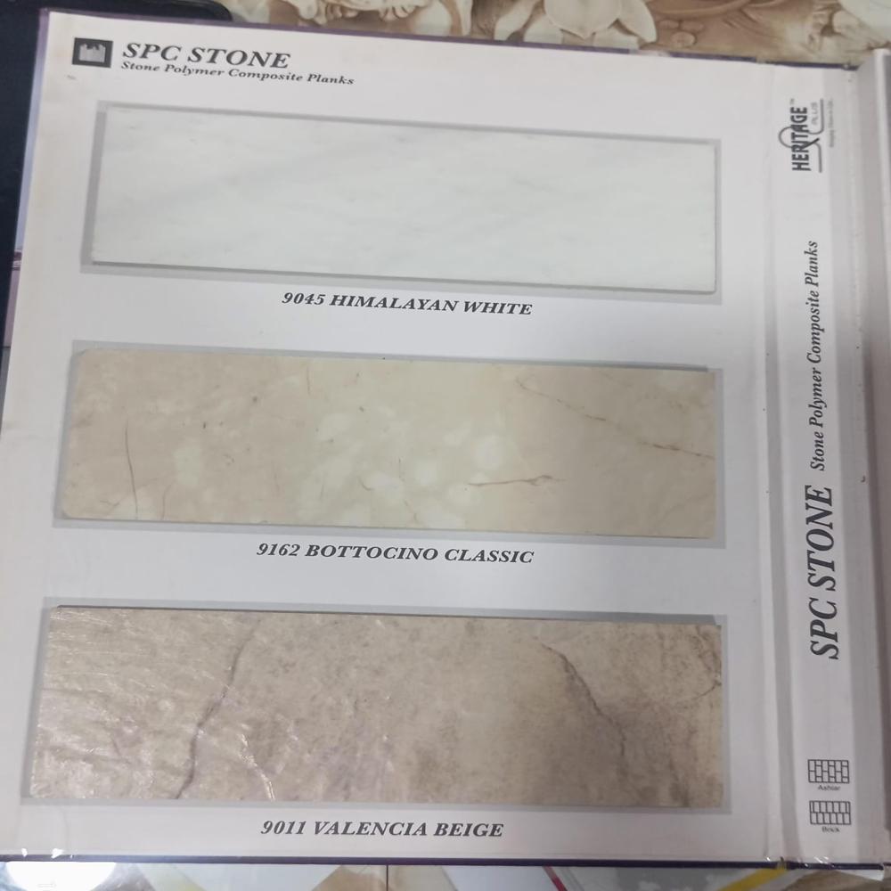 Stone Polymer Composite Vinyl Flooring - 1.5mm Thick, Waterproof With Matt Texture And Glossy Finish For Living Rooms & Offices