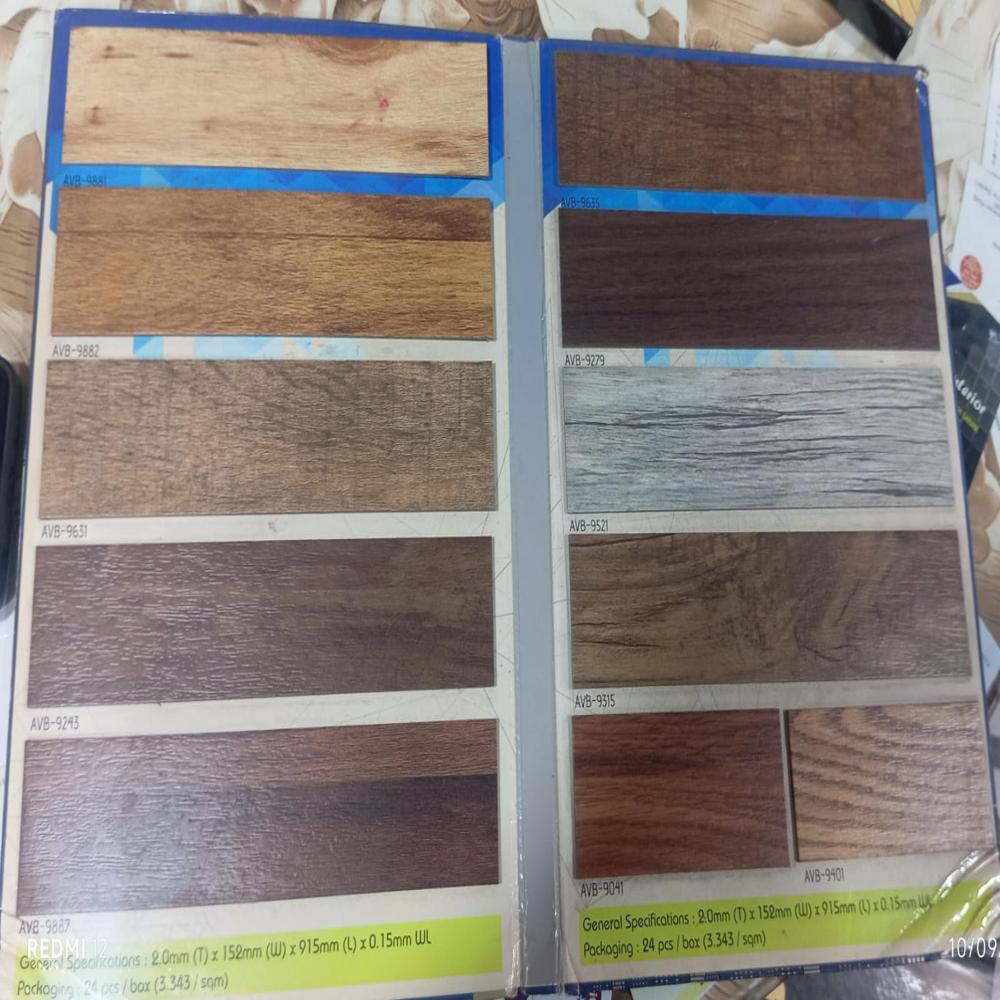 Stone Polymer Composite Vinyl Flooring - 1.5mm Thick, Waterproof With Matt Texture And Glossy Finish For Living Rooms & Offices