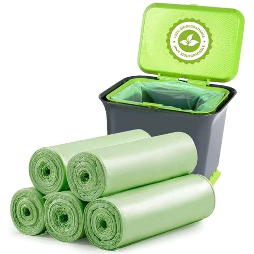 Biodegradable Garbage Bags - Color: Green