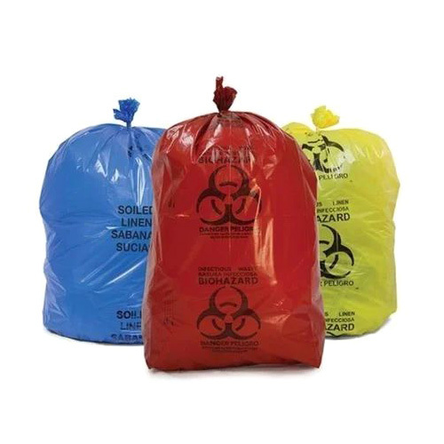 Biodegradable Biohazard Bags - Color: Green