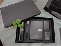 6 In 1 Combo Gift Set With Pen Diary Bottle Mug Card Holder And Keychain