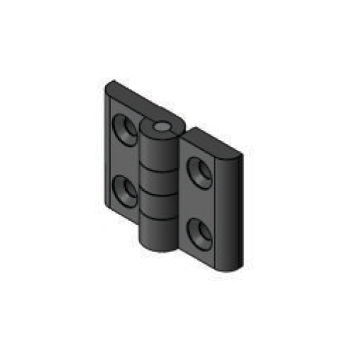 3040a Plastic Hinge - Color: Black