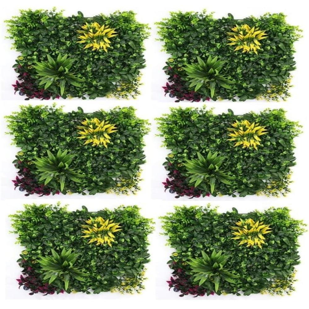 Premium Imported Vertical Garden Greenery Panels - Lush Green Wall Decor for Interiors & Exteriors Natural Look Green Wall Decoration Lifelike Maintenance - Free Wall Decor