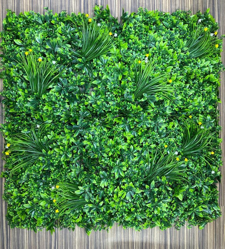 Premium Imported Vertical Garden Greenery Panels - Lush Green Wall Decor for Interiors & Exteriors Natural Look Green Wall Decoration Lifelike Maintenance - Free Wall Decor