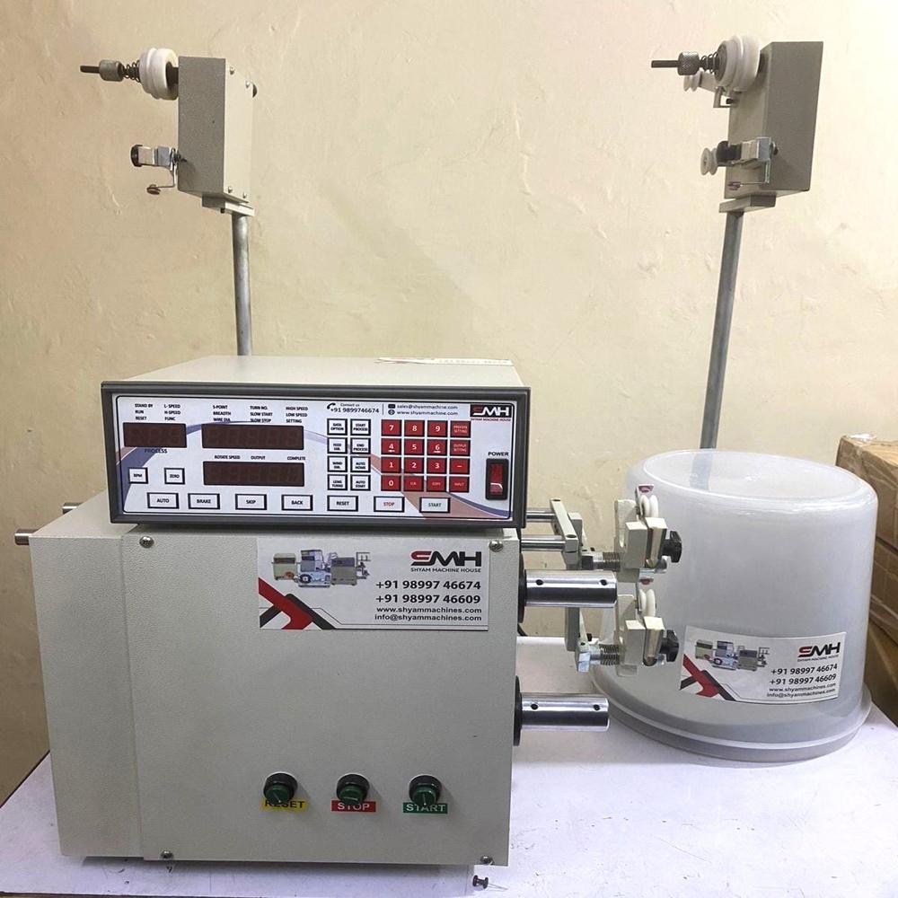 Low Energy Consumption Semi-automatic Double Spindle Coil Winding Machine