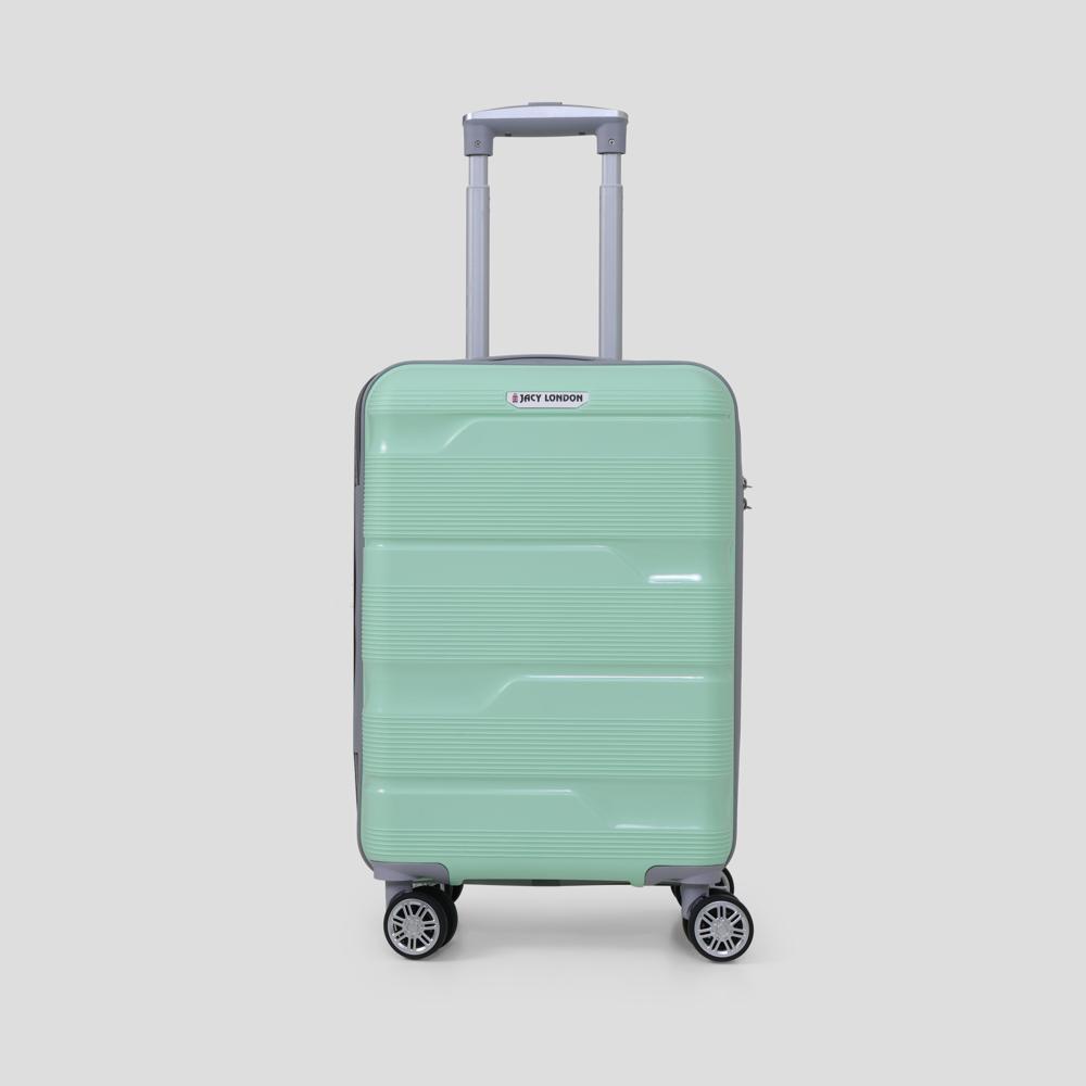 Hard cabin teal green trolley bag