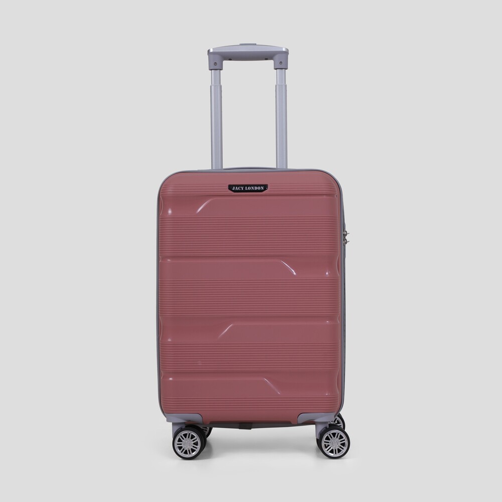 Hard cabin pink trolley bag