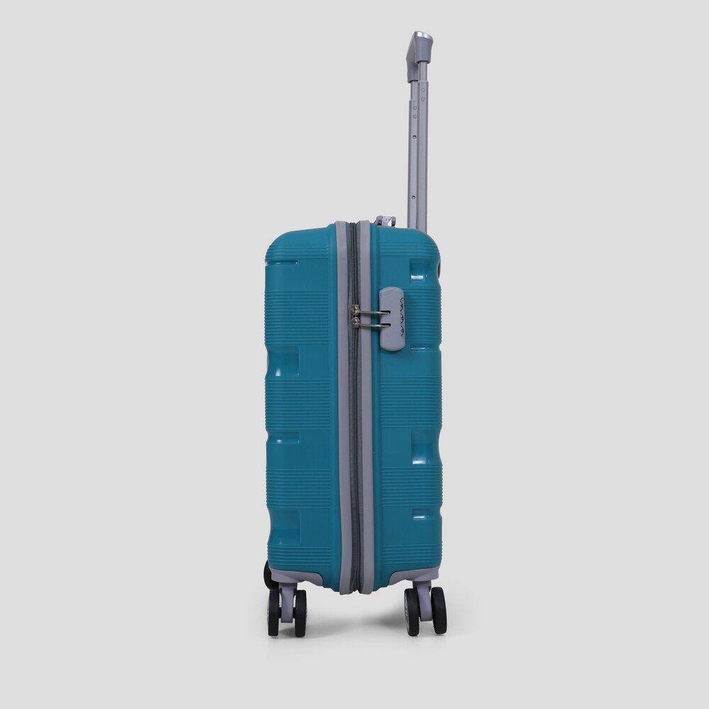 Hard cabin Dark green trolley bag