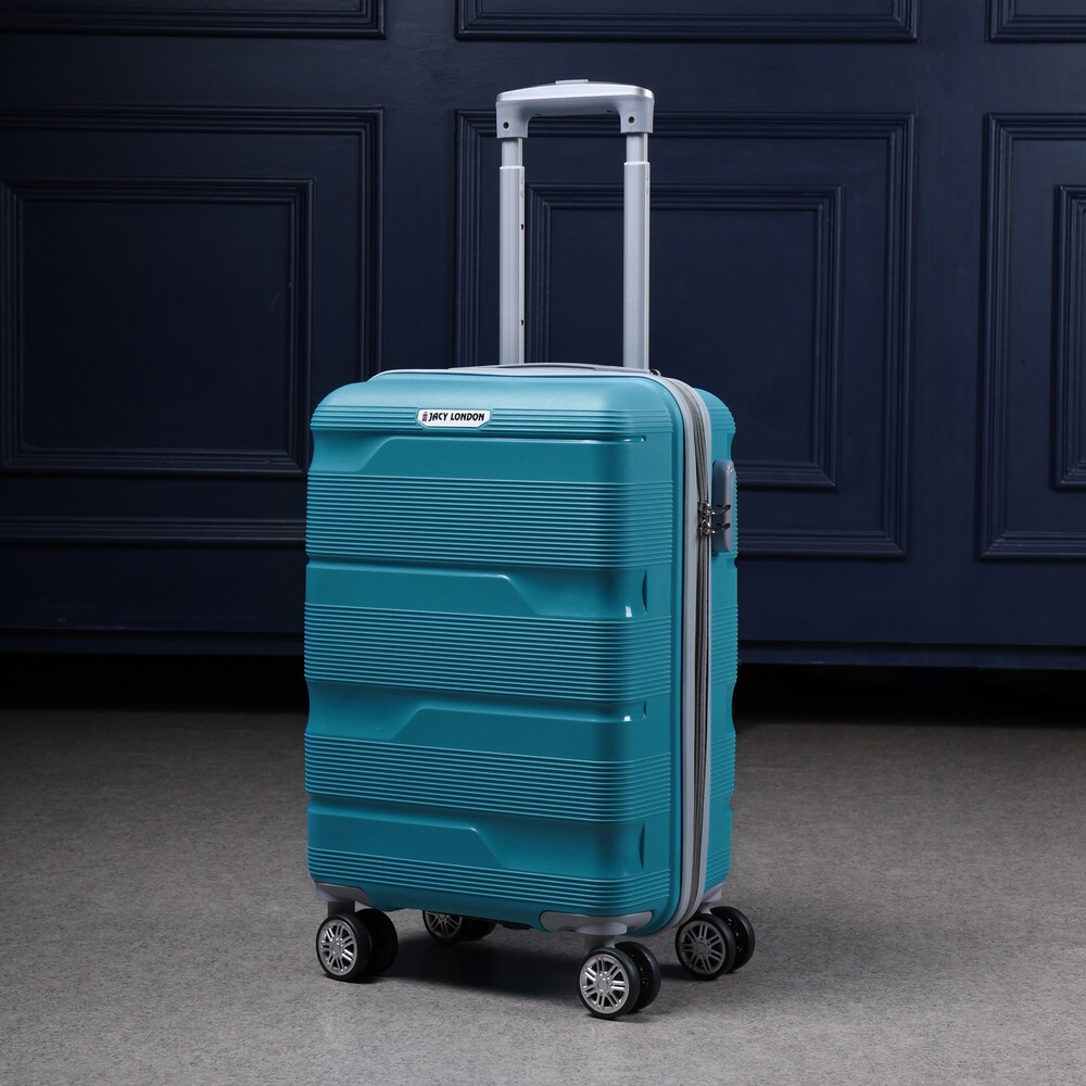 Hard cabin Dark green trolley bag