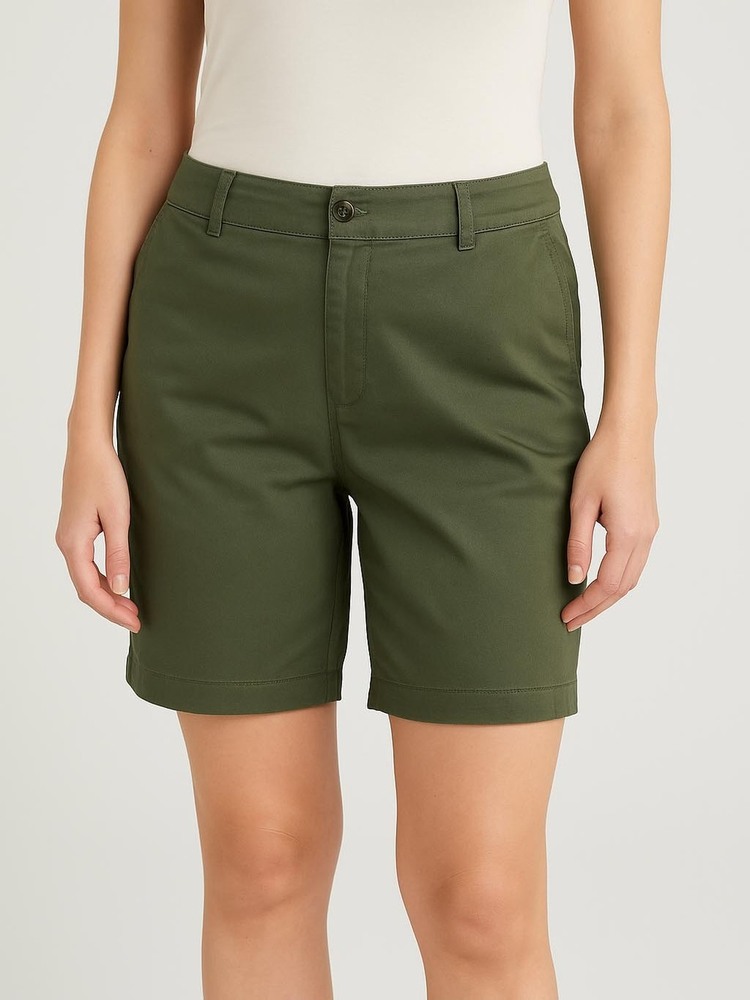 Ladies  Bermuda   Woven  Shorts