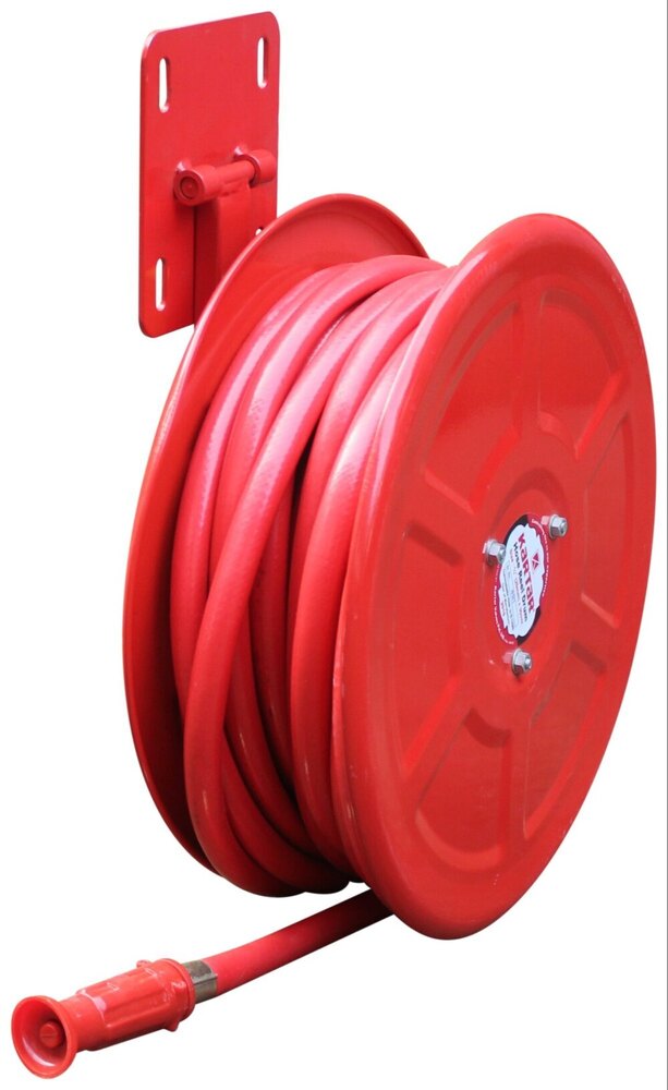 Fire Manual Hose Reel - Color: Red