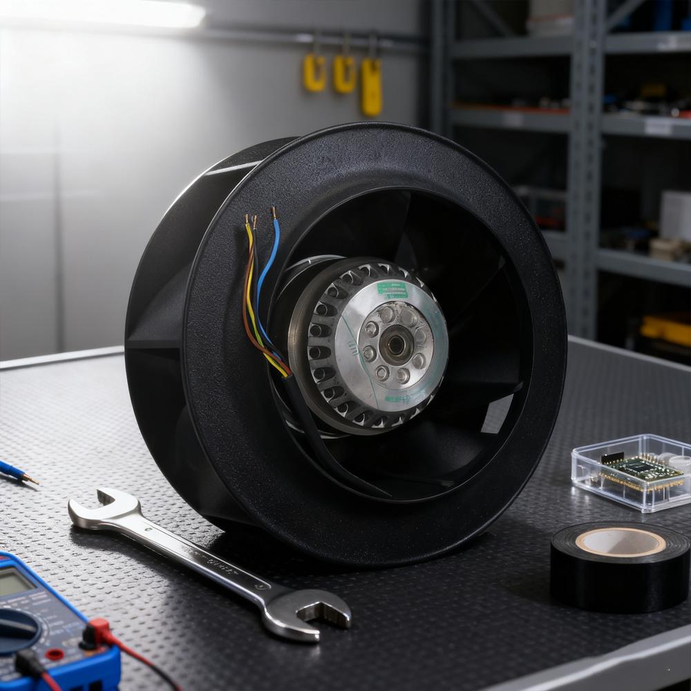 EBM PAPST R2E225-RA92-10 230V Inverter Centrifugal Fan with Aluminum Blades Centrifugal Fan