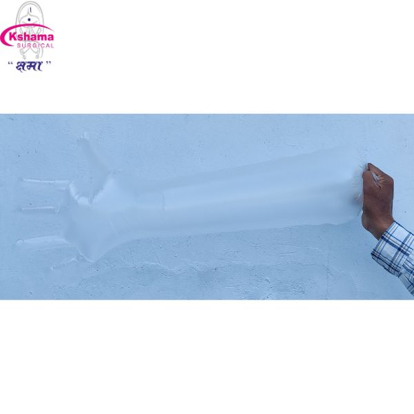 Gynecology Disposable Shoulder-Length White Gloves Veterinary Use I PE I 32 Inch I Pack Of 200 Pcs