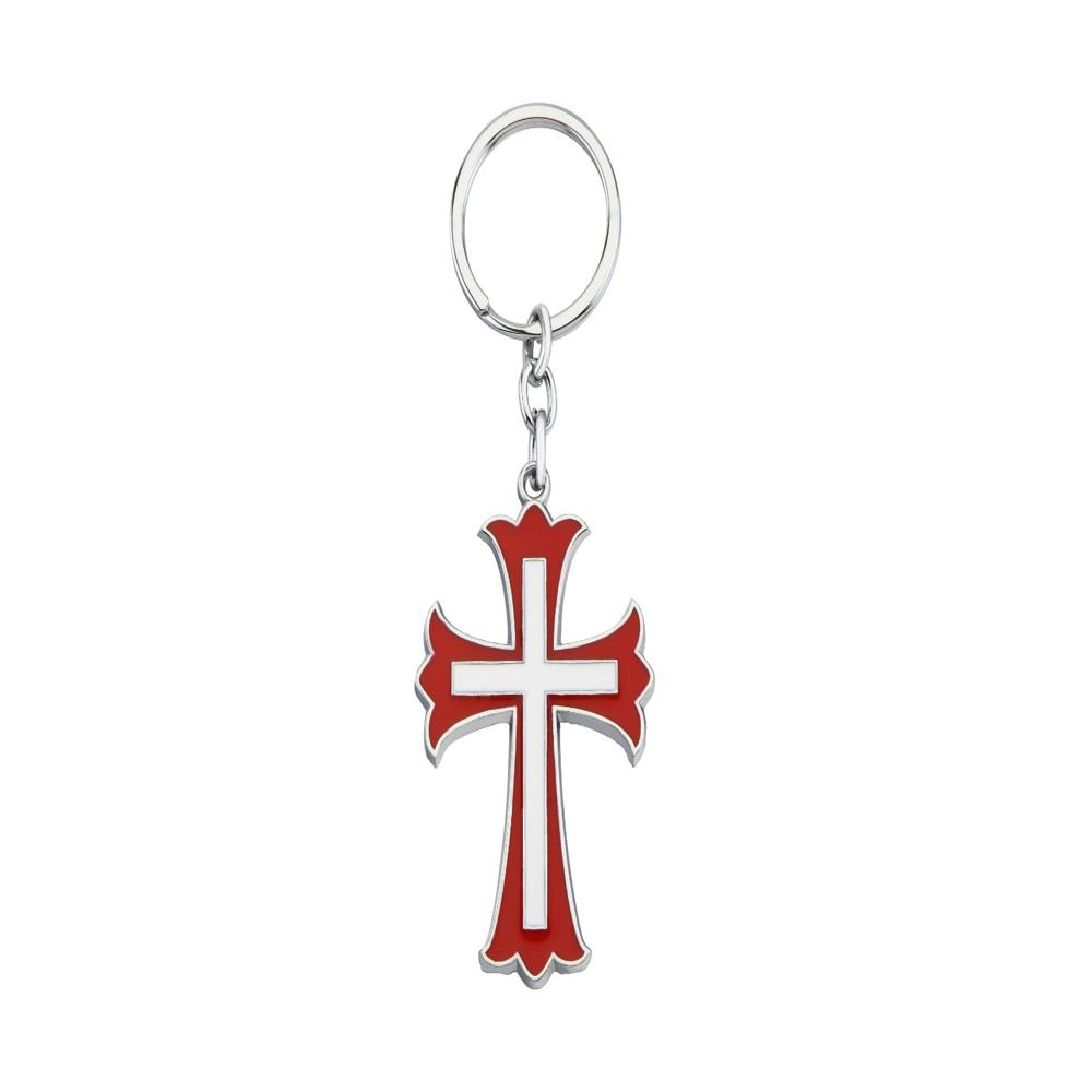Fine Blessings Metal Cross Keychain