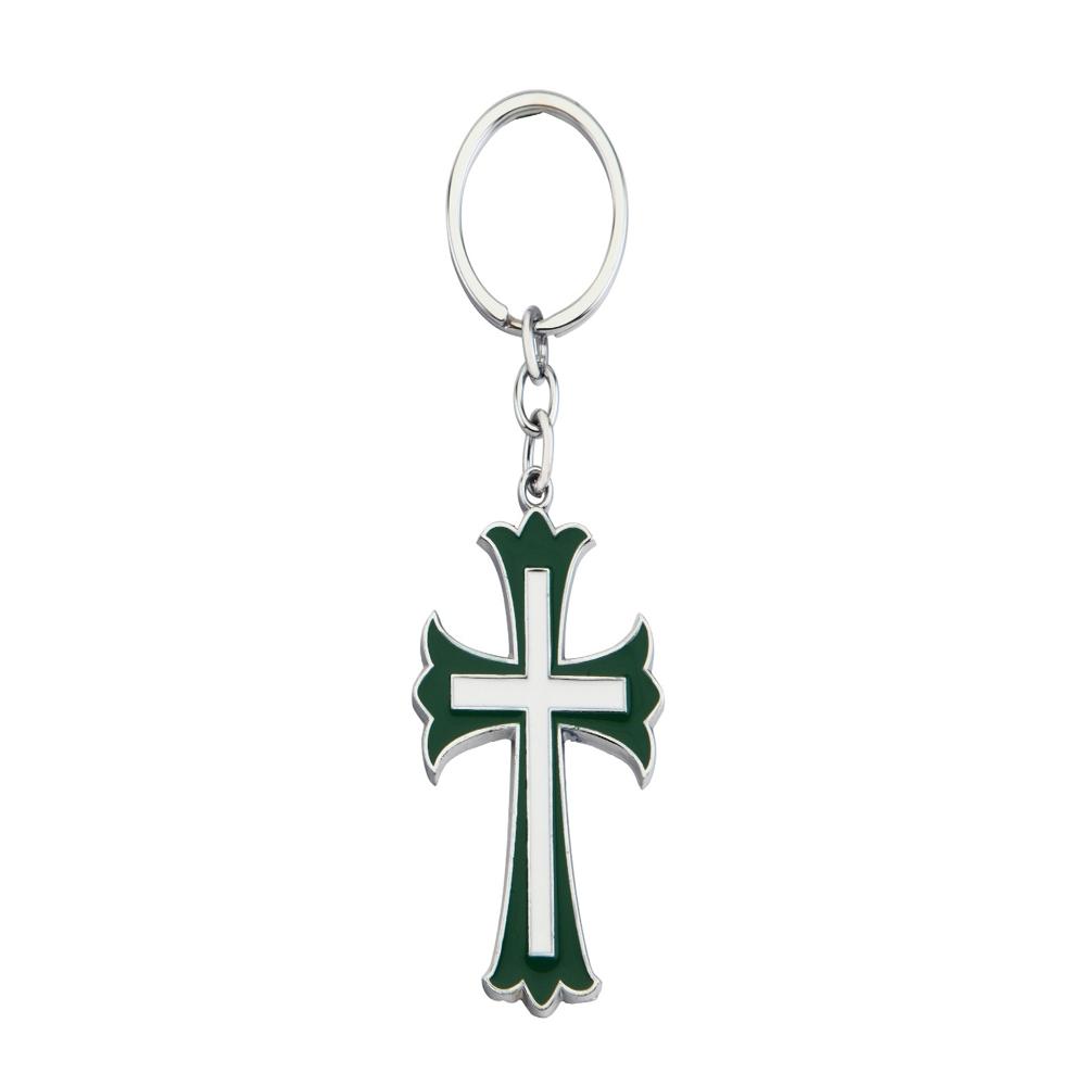 Fine Blessings Metal Cross Keychain 