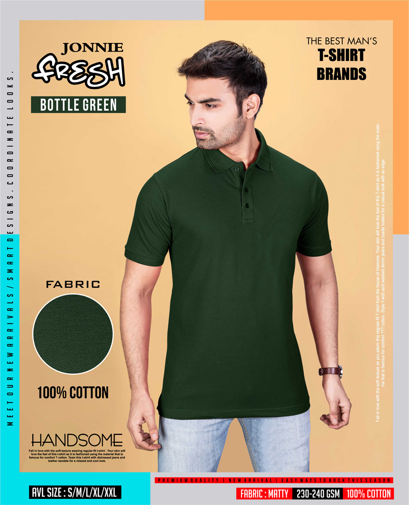 Jonnie Fresh Bottle Green - Design: Premium