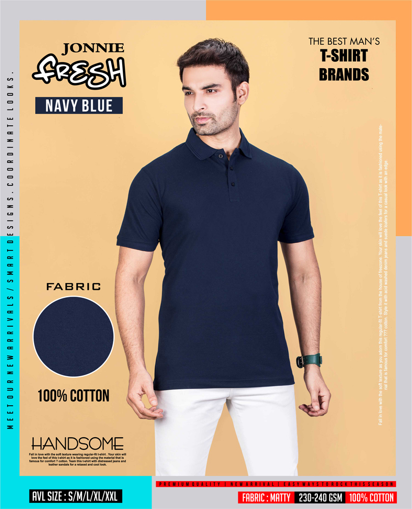 Jonnie Fresh Navy Blue - Design: Premium