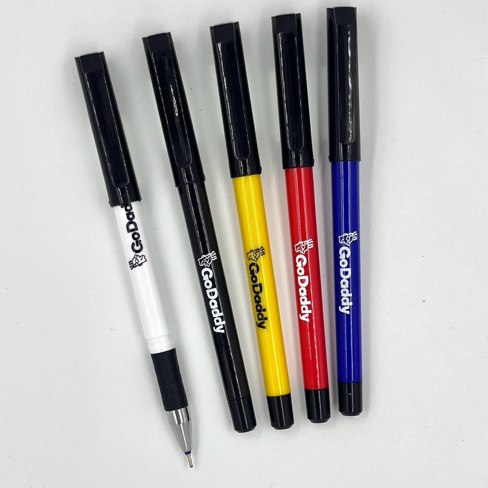 Go Dady Promotional Pen - Color: Multicolour