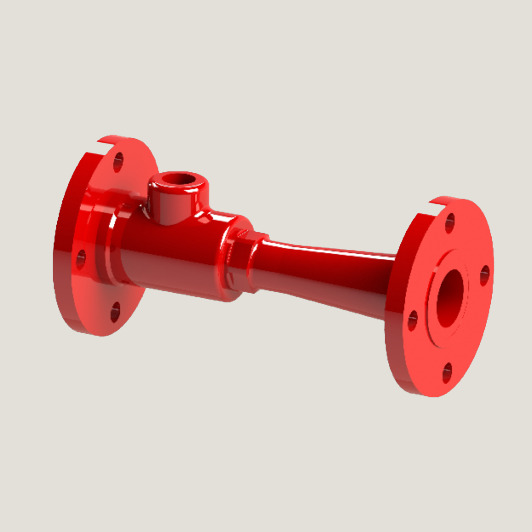 Fire Inline Foam Inductor - Color: Red