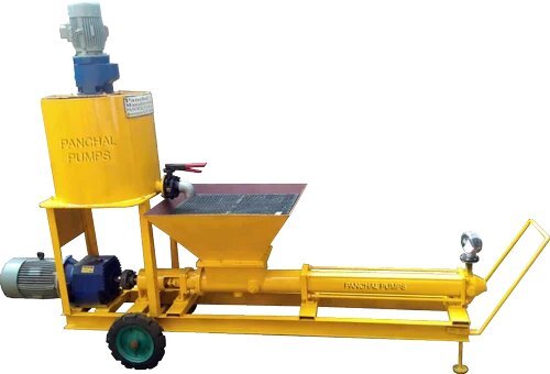 Grouting Pump With Single Tank Mixer And Agitator - Flow Rate: 120 Lpm