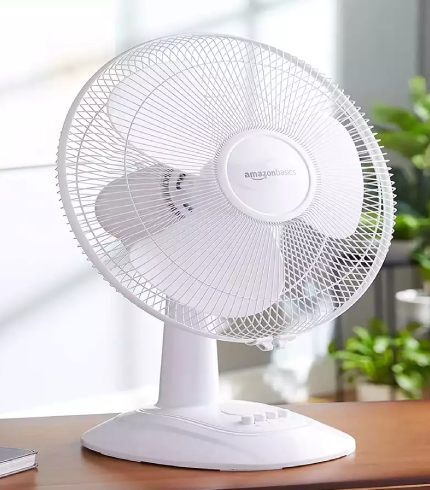 White Table Fan - Energy Efficiency Rating: 5 Star