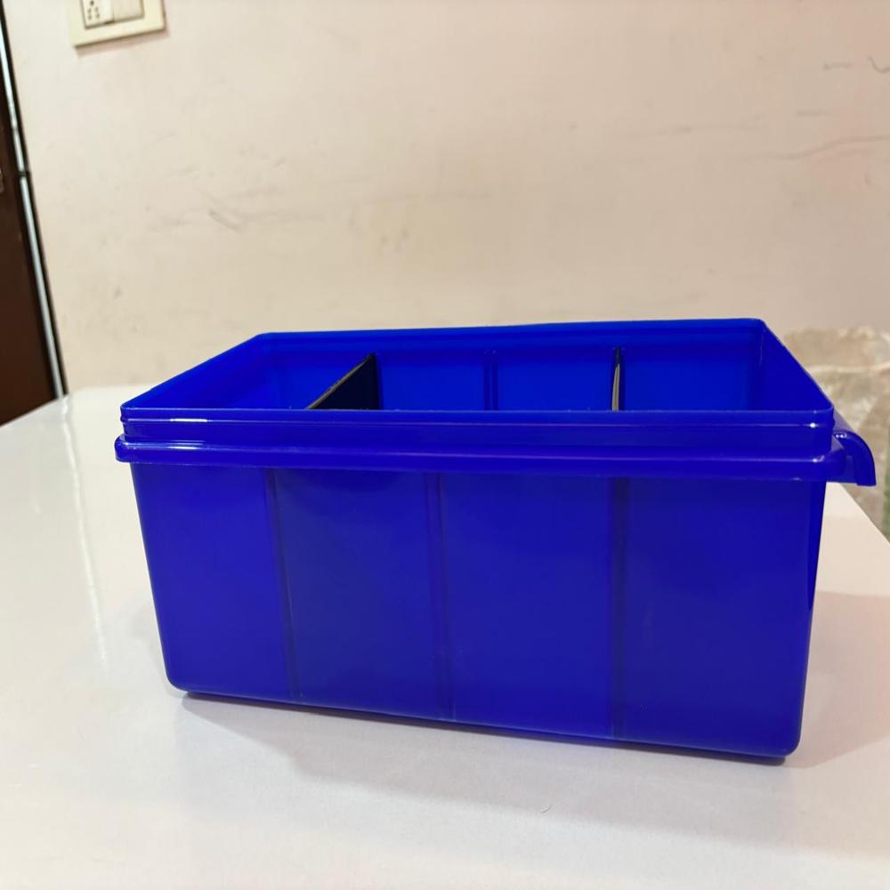 Blue Storage Box For Hardware Shop - Material: Plastic