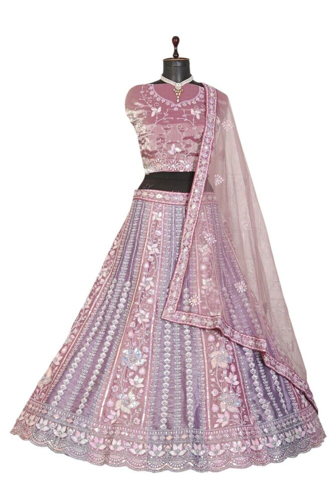 Taarani-A3 Rani Designer Blouse And Lehenga - Color: Different Available