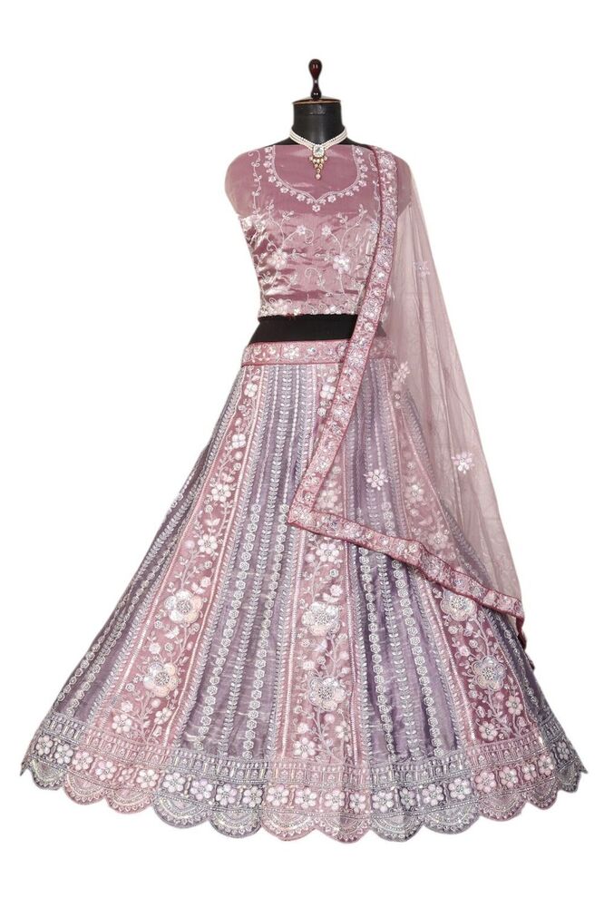 Taarani-B2 Ranika Designer Blouse And Lehenga - Color: Different Available
